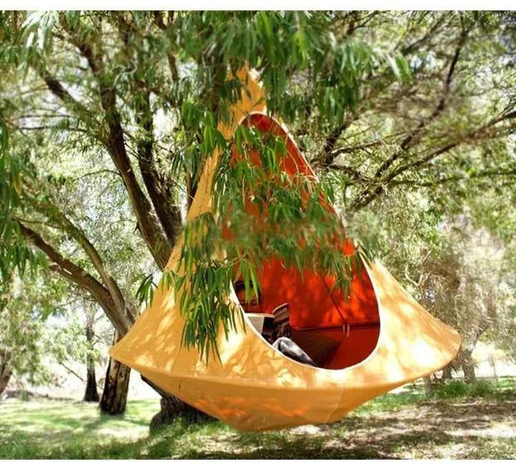Outdoor Waterproof hammock Double Cacoon Hanging Chair Weight Capacity 80KG Outdoor and Indoor Use - Hanging Kit hanging tent