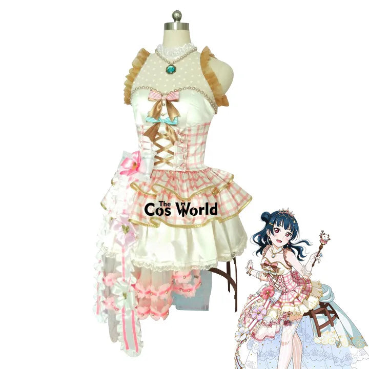 Love Live Sunshine Aqours Valentine's Day Awaken Yohane Tsushima Yoshiko Dress Uniform Outfit Anime Customize Cosplay Costumes SS69 325.69 Customize