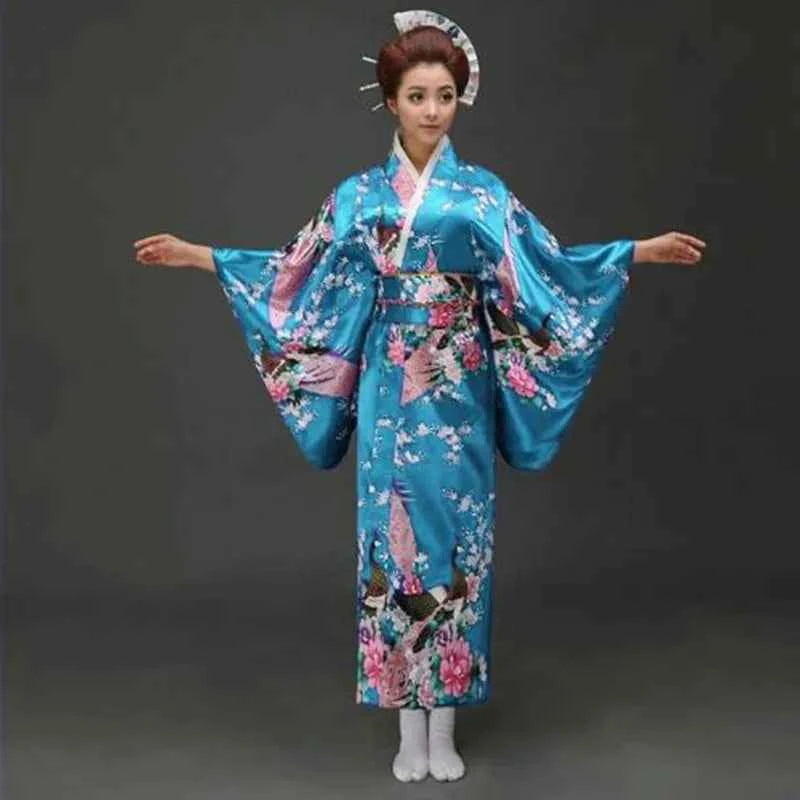Burgundy Traditional Japanese Yukata Kimono Dress for Women Haori Floral  Cosplay Costumes Asian Long Robes Pajamas Clothing