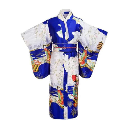 Fashion National Trends Women Sexy Kimono Yukata With Obi Novelty Evening Dress Japanese Cosplay Costume Floral One Size