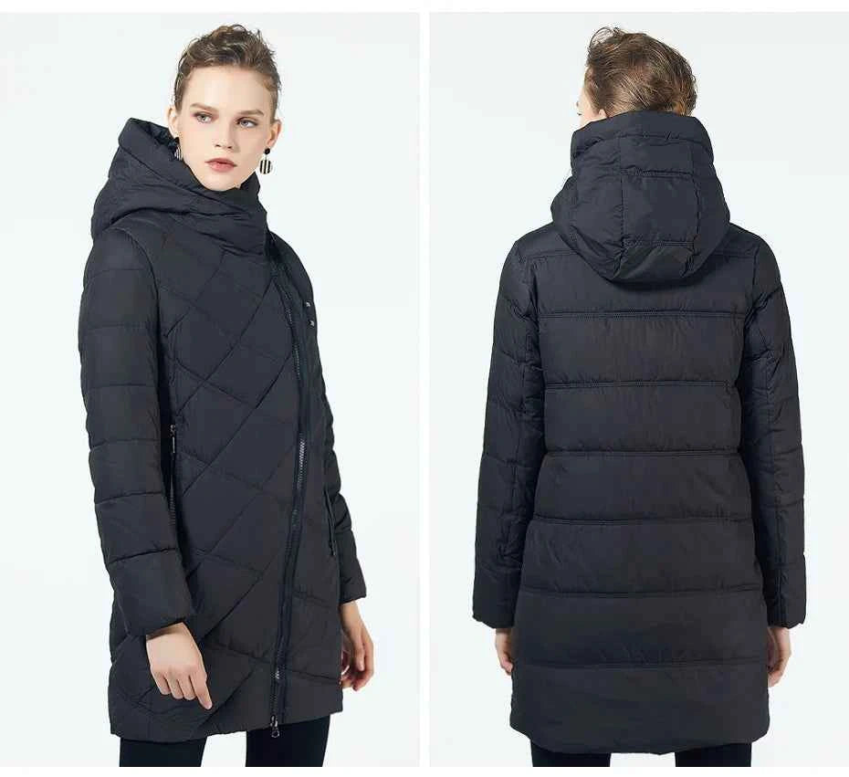 GASMAN 2022 Fashion Women Hooded Parka Down Winter Brand For Down Jacket Women Winter Thick Overcoat Women Jacets and Coat 18806