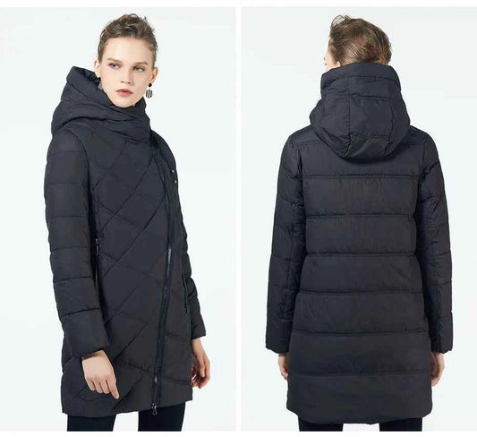 GASMAN 2022 Fashion Women Hooded Parka Down Winter Brand For Down Jacket Women Winter Thick Overcoat Women Jacets and Coat 18806