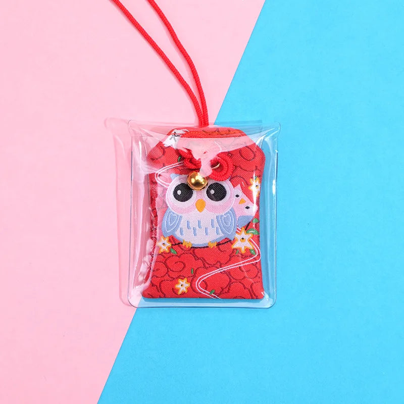 Japanese Prayer Omamori Pray Fortune Beauty Health Safety Lucky Charms Wealth Bag Guard Talisman Pendant Keychain Couple Gift - SS69