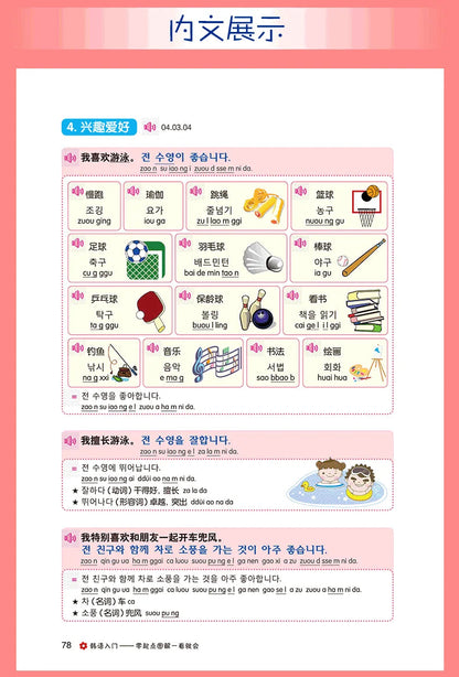 Beginning Korean Entry Diagram Pronounced Words Grammar Spoken Book Korean Zero-based Learning Korean Books SS69