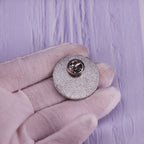 Pi Symbol Lapel Pin, 30mm Copper Mathematical Brooch