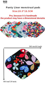 10pcs Reusable Waterproof Bamboo Fiber Pads Menstrual Cloth Sanitary Pads Feminine Maternity Hygiene Panty Liner