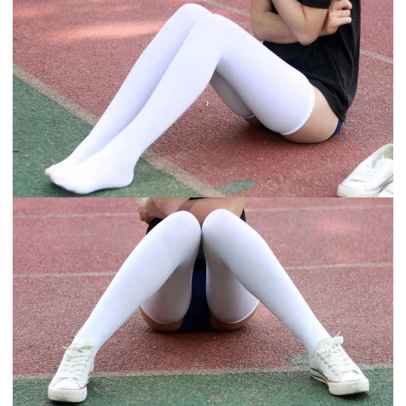 Japanese student socks cheerleading socks gym socks velvet stockings 70cm stockings cosplay socks lengthened