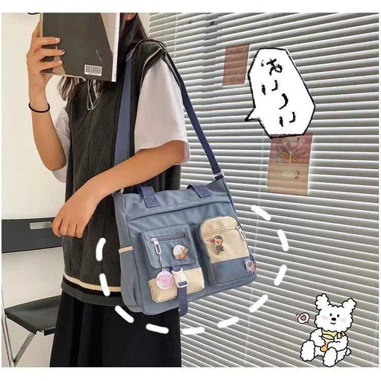 Nylon Waterproof Canvas Women Handbags Shoulder Bag Japanese Ladies Messenger Bag Student School Crossbody Bags for Girl Satchel
