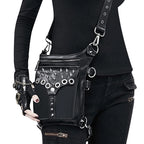 European Brand Design Chain Motorcycle Bags Women Clothing Shoulder Rivet Zipper Jacket Bag Messenger Bag Women Leather Handbags