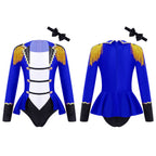 Girls Circus Ringmaster Jumpsuit Long Sleeve Patchwork Costume