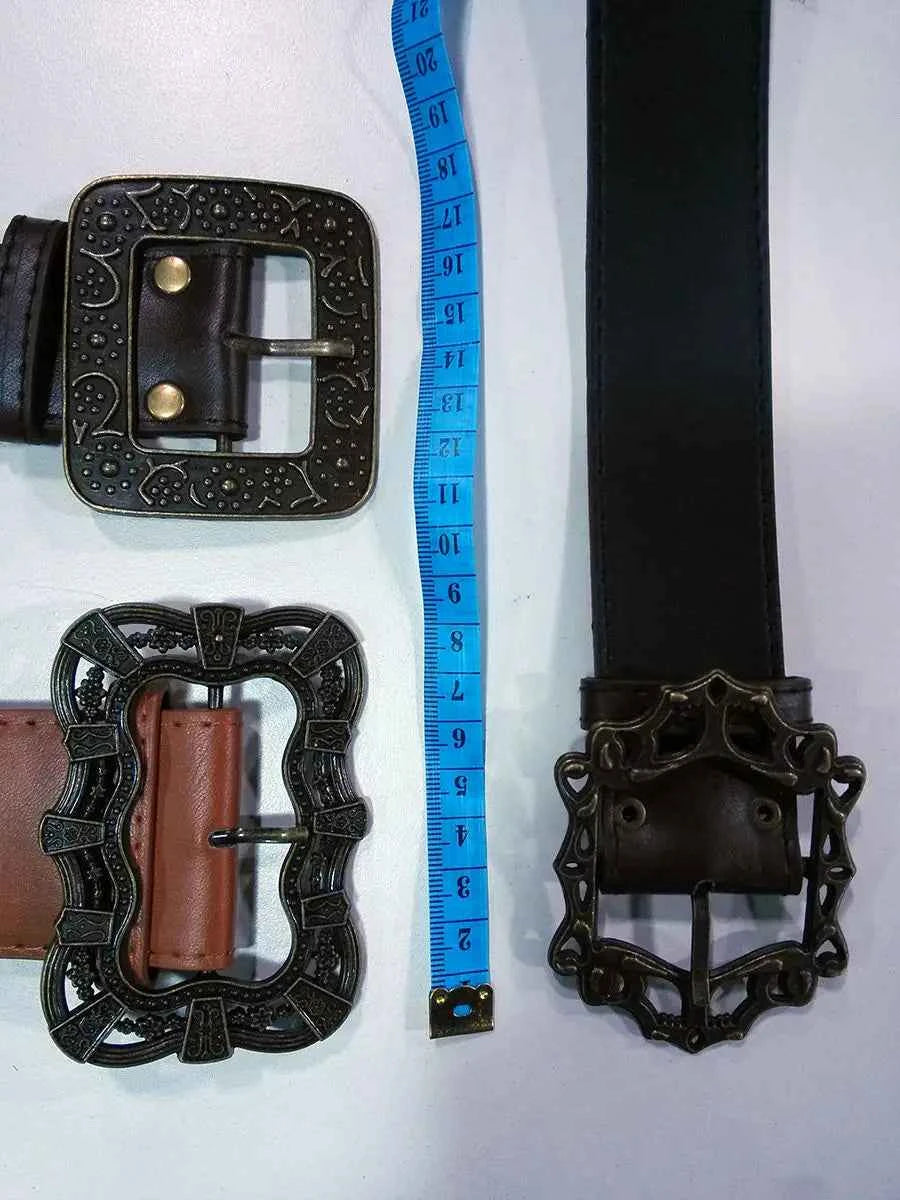 SS69 Sparrow Captain Cosplay Baldric Belt and Buckle Synthetic Leather Prop