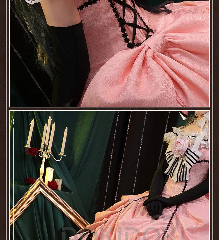 DokiDoki-SSR Ciel Phantomhive Cosplay Women Evening Dress Bustle Costume