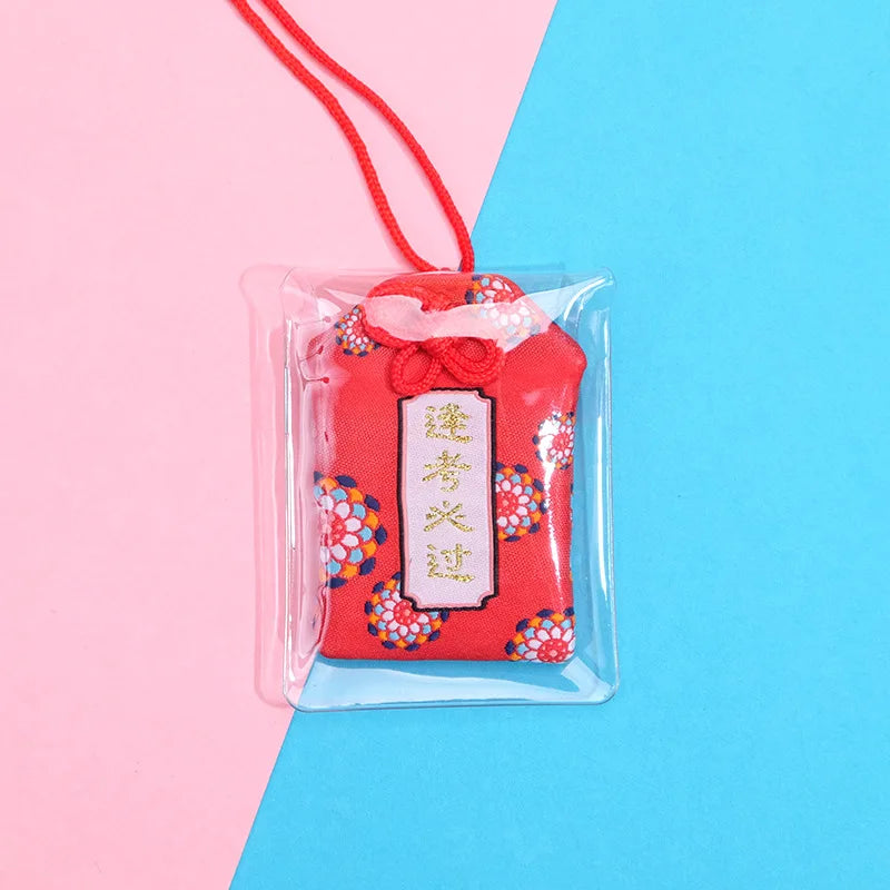 Japanese Prayer Omamori Pray Fortune Beauty Health Safety Lucky Charms Wealth Bag Guard Talisman Pendant Keychain Couple Gift - SS69