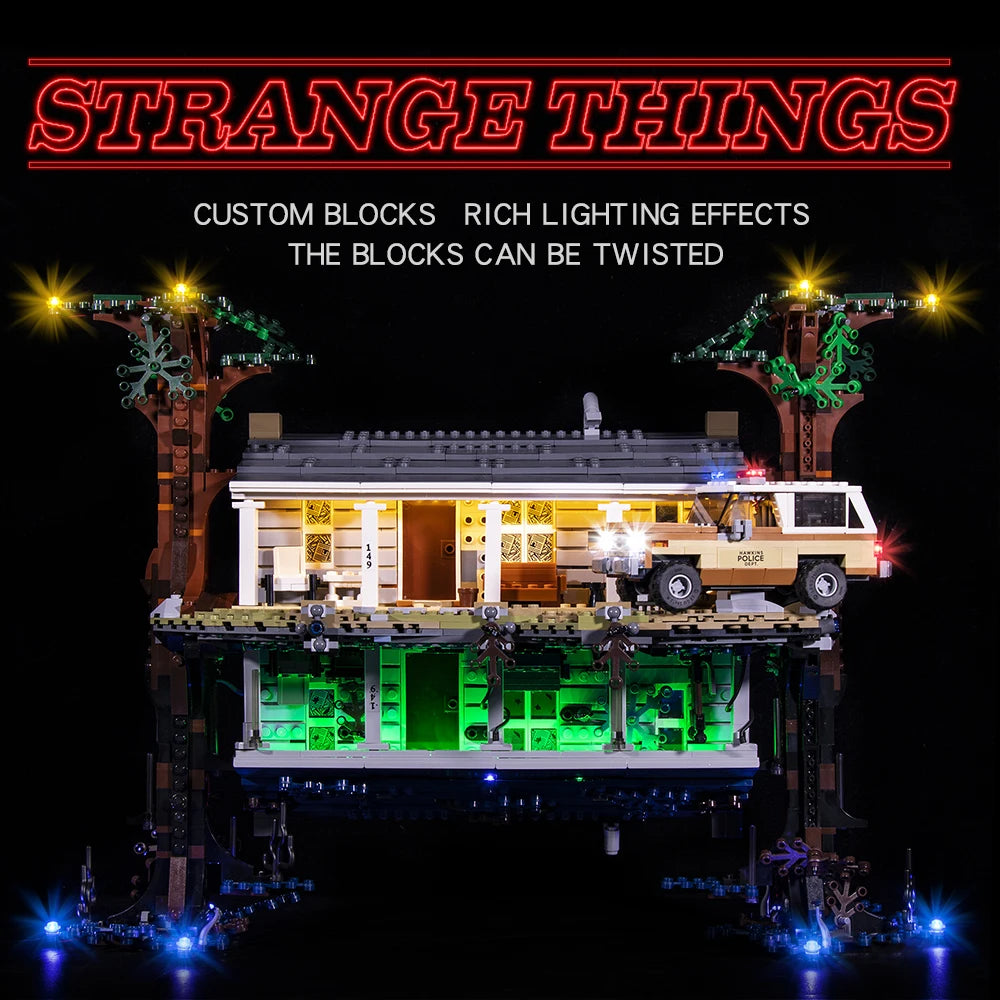 Vonado LED Light Set City 75810 Stranger Things The Upside Down Building Blocks Bricks Set DIY Toys Kit No Model SS69