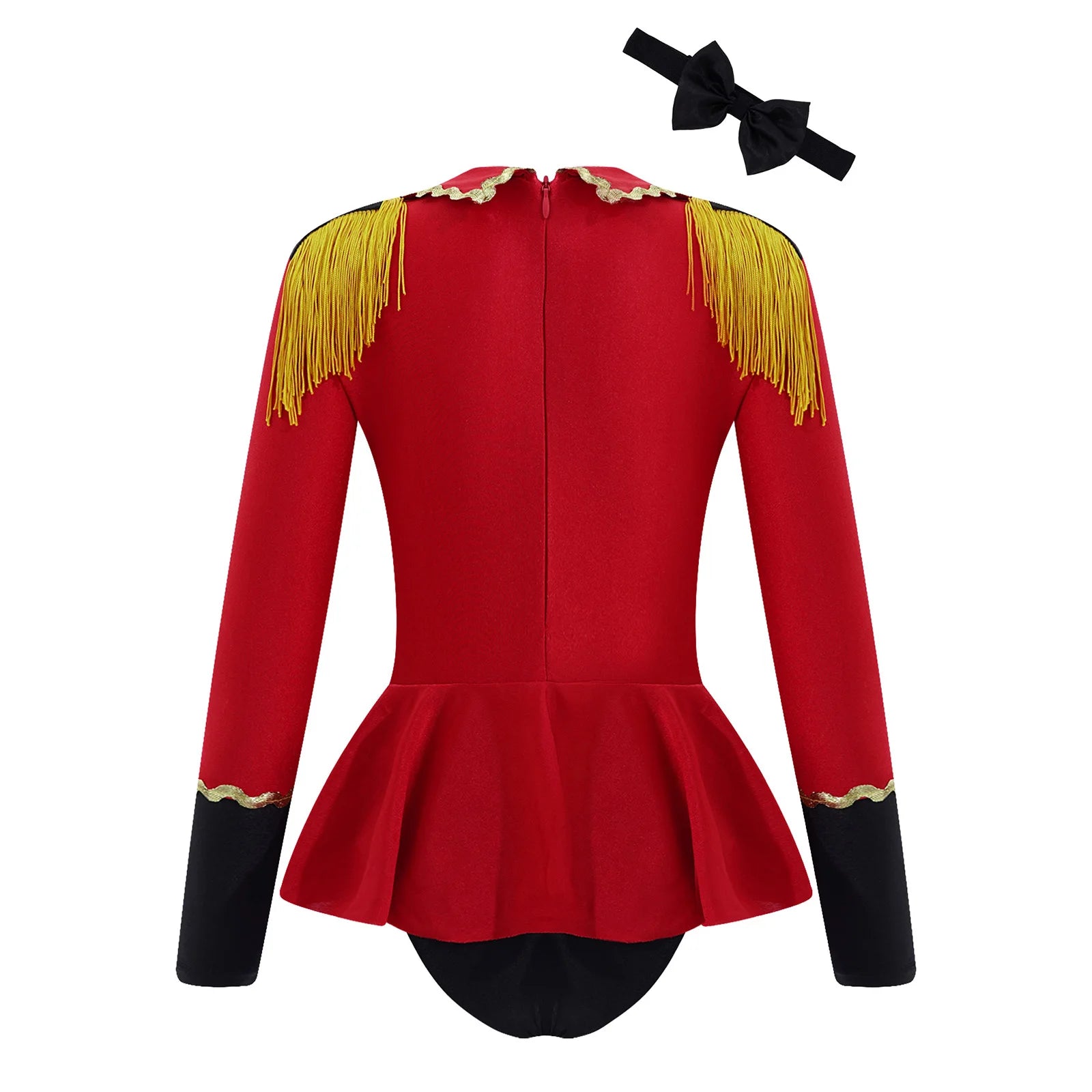 Girls Circus Ringmaster Jumpsuit Long Sleeve Patchwork Costume