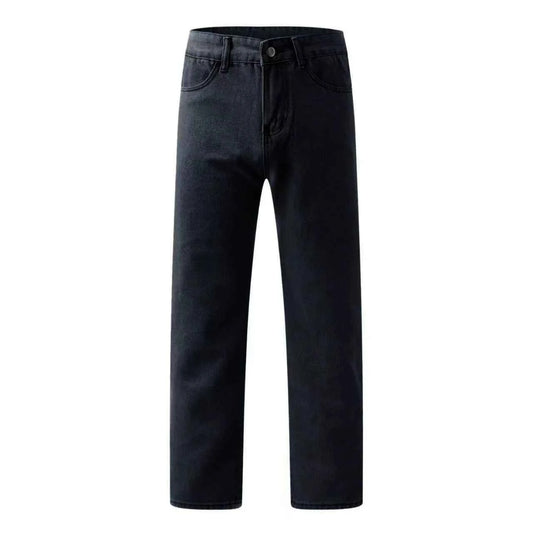 High-Waisted Vintage Denim Jeans for Women Loose Straight Leg Summer Casual Streetwear With Pockets & Holes Breathable Washable