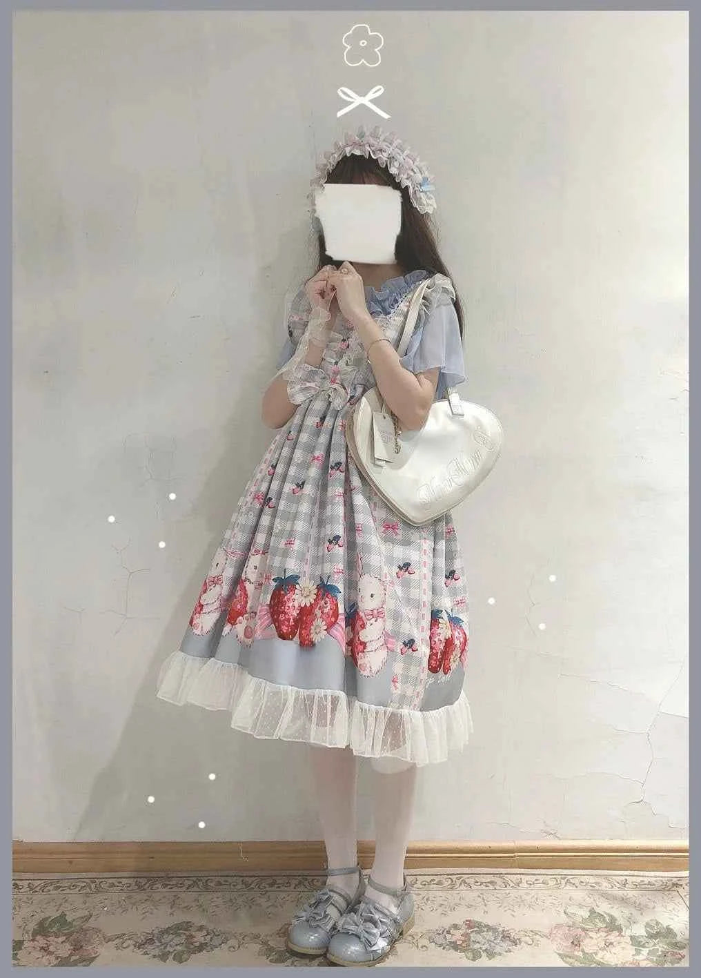 KOSAHIKI Japanese Lolita Dress Girls Strawberry Bunny Jsk Dresses Women Harajuku Sleeveless Cute  2026 Cosplay Vestido
