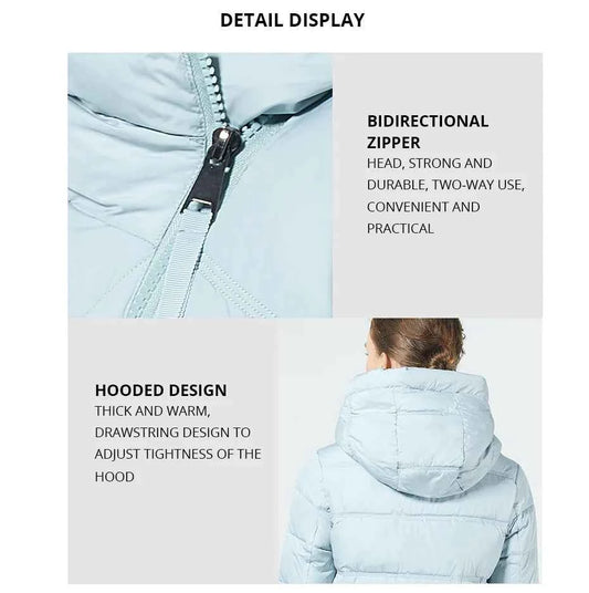 GASMAN 2022 Fashion Women Hooded Parka Down Winter Brand For Down Jacket Women Winter Thick Overcoat Women Jacets and Coat 18806