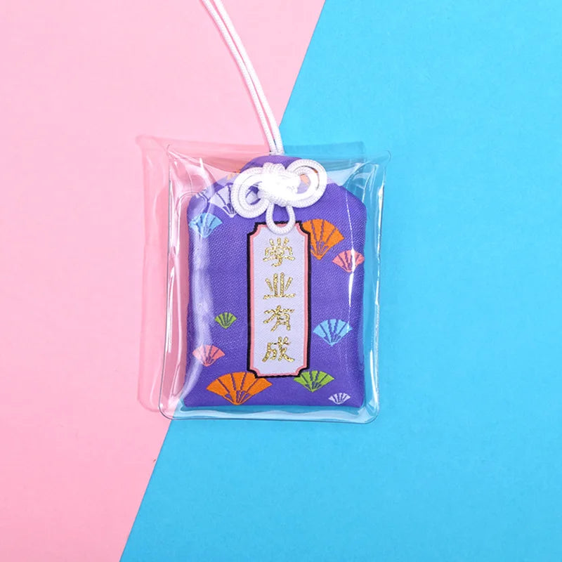 Japanese Prayer Omamori Pray Fortune Beauty Health Safety Lucky Charms Wealth Bag Guard Talisman Pendant Keychain Couple Gift - SS69