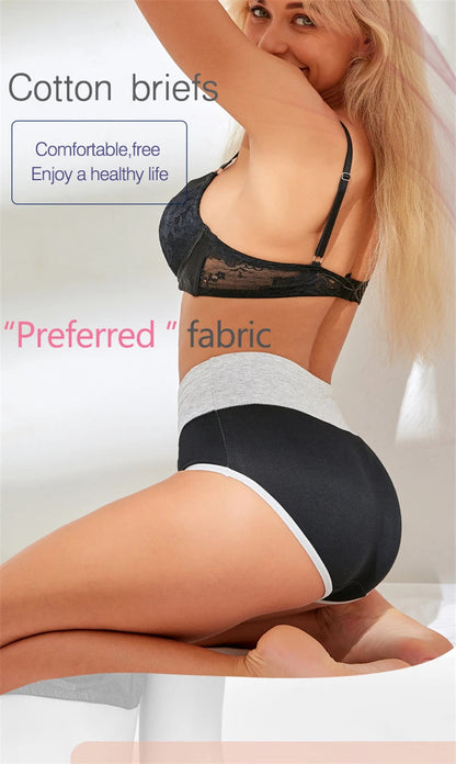 Underwear Women High Waist Woman Panties Cotton Underpants Tighten The Abdomen Panties Women Plus Size XXXXXL Female Underwear SS69
