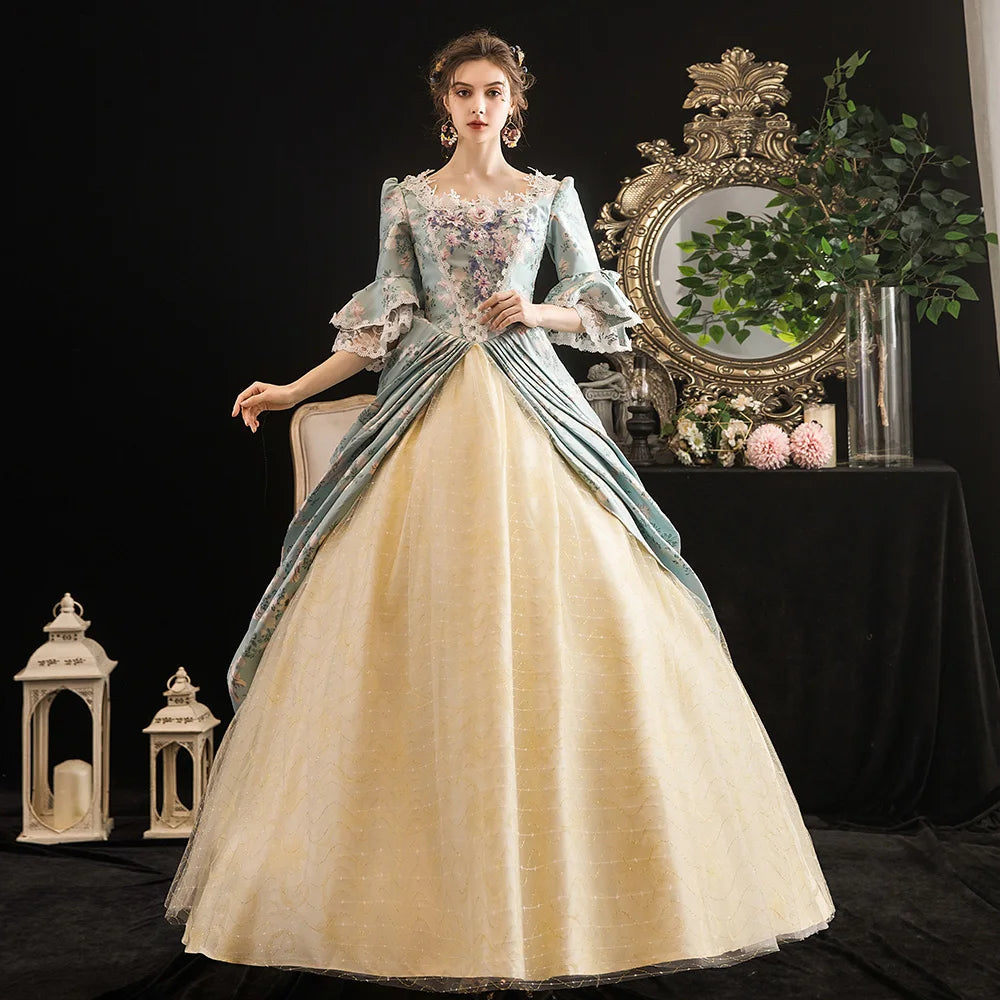 Victorian Masquerade Dresses for Women, Renaissance Dress, 18th Century, Baroque Rococo Marie Antoinette, Historical Clothing SS69