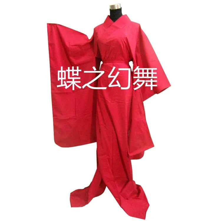 Women Floral Japanese Traditional Furisode Kimono Long Yukata Cosplay Costume