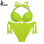 EONAR Women Bikini Offer Combined Size Swimsuit Push Up Bikini Sets Brazilian Bathing Suits Plus Size Swimwear Female XXL SS69