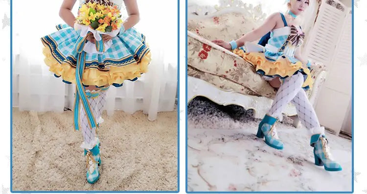 Lovelive Flower Bouquet Cosplay Nico Kotori Tojo Maki Eli Ayase Nozomi Hanayo Lolita Dress Love Live Uniform Cosplay Costume SS69