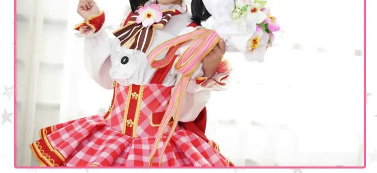 Lovelive Flower Bouquet Cosplay Nico Kotori Tojo Maki Eli Ayase Nozomi Hanayo Lolita Dress Love Live Uniform Cosplay Costume SS69