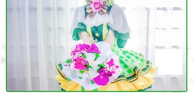 Lovelive Flower Bouquet Cosplay Nico Kotori Tojo Maki Eli Ayase Nozomi Hanayo Lolita Dress Love Live Uniform Cosplay Costume SS69