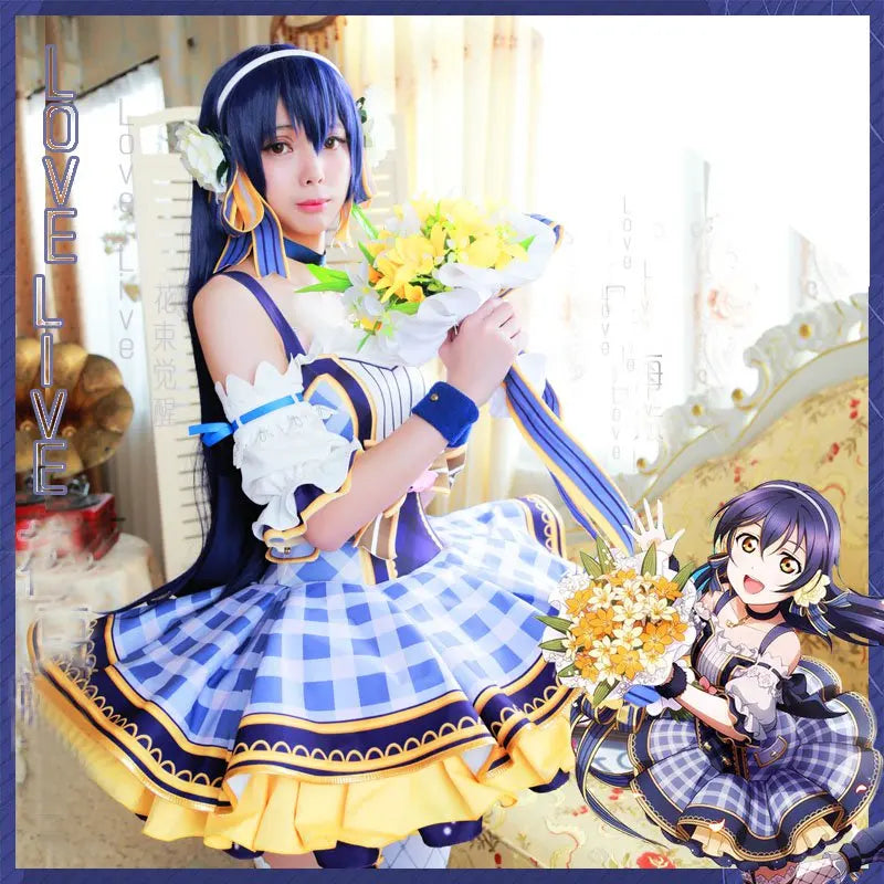 Lovelive Flower Bouquet Cosplay Nico Kotori Tojo Maki Eli Ayase Nozomi Hanayo Lolita Dress Love Live Uniform Cosplay Costume SS69