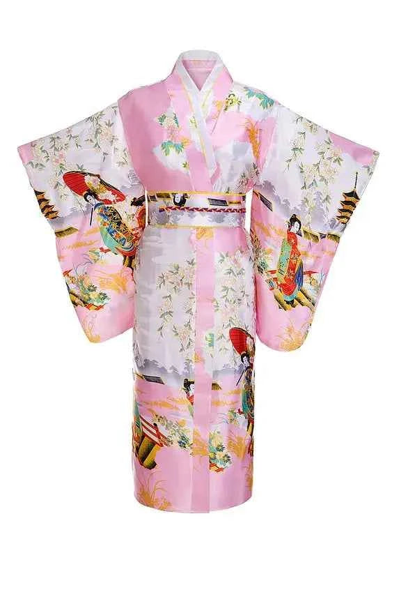 Burgundy Traditional Japanese Yukata Kimono Dress for Women Haori Floral  Cosplay Costumes Asian Long Robes Pajamas Clothing