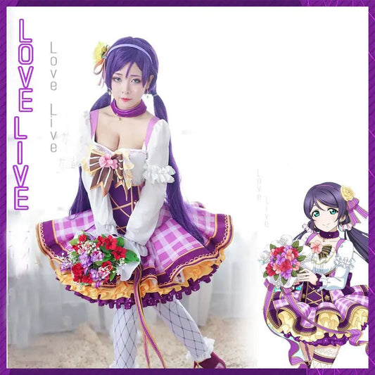 Lovelive Flower Bouquet Cosplay Nico Kotori Tojo Maki Eli Ayase Nozomi Hanayo Lolita Dress Love Live Uniform Cosplay Costume SS69