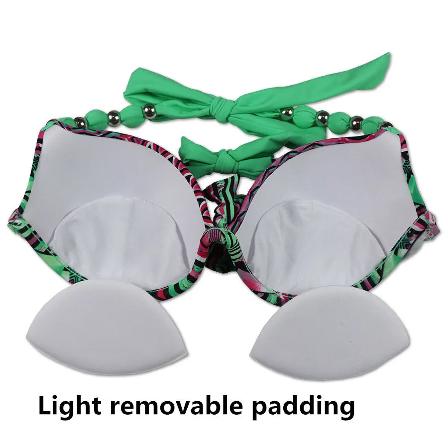 EONAR Women Bikini Offer Combined Size Swimsuit Push Up Bikini Sets Brazilian Bathing Suits Plus Size Swimwear Female XXL SS69