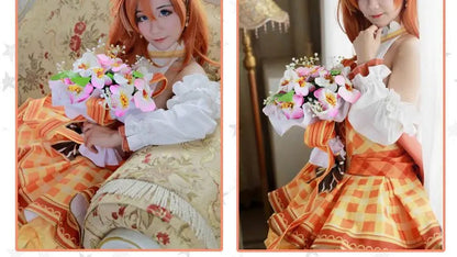 Lovelive Flower Bouquet Cosplay Nico Kotori Tojo Maki Eli Ayase Nozomi Hanayo Lolita Dress Love Live Uniform Cosplay Costume SS69