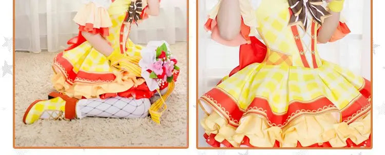Lovelive Flower Bouquet Cosplay Nico Kotori Tojo Maki Eli Ayase Nozomi Hanayo Lolita Dress Love Live Uniform Cosplay Costume SS69
