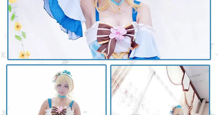 Lovelive Flower Bouquet Cosplay Nico Kotori Tojo Maki Eli Ayase Nozomi Hanayo Lolita Dress Love Live Uniform Cosplay Costume SS69