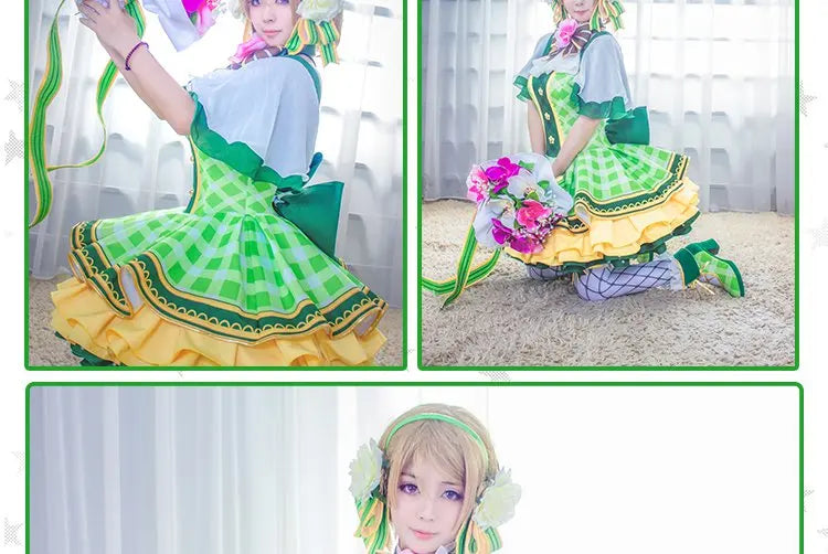 Lovelive Flower Bouquet Cosplay Nico Kotori Tojo Maki Eli Ayase Nozomi Hanayo Lolita Dress Love Live Uniform Cosplay Costume SS69