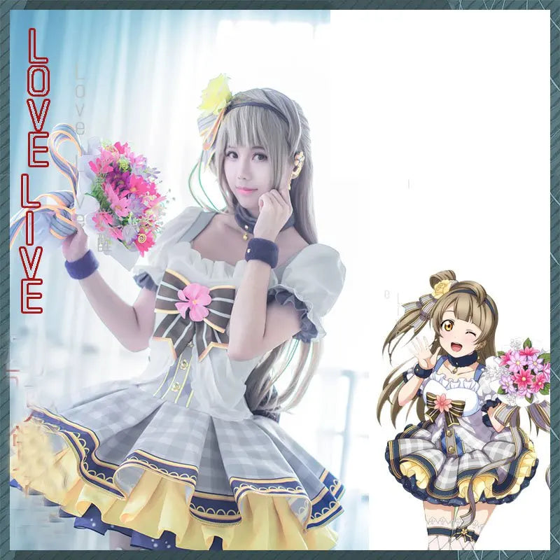 Lovelive Flower Bouquet Cosplay Nico Kotori Tojo Maki Eli Ayase Nozomi Hanayo Lolita Dress Love Live Uniform Cosplay Costume SS69