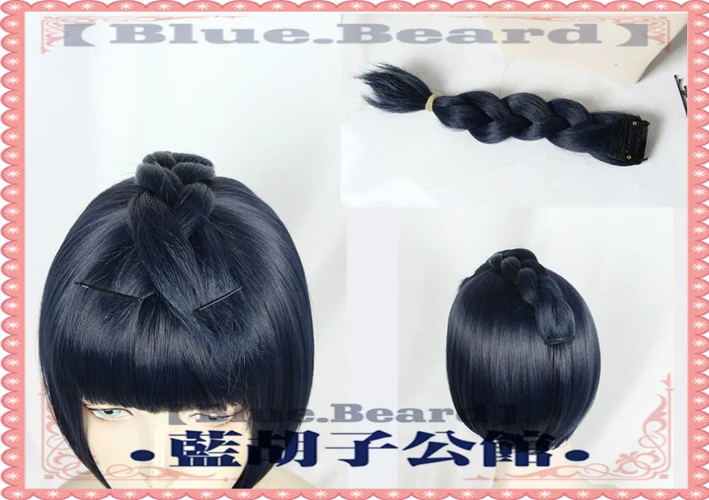 Cosplay Wig Bruno Bucciarati Sticky Finger Short Wig  Anime Synthetic Hair + Wig Cap