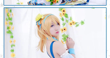 Lovelive Flower Bouquet Cosplay Nico Kotori Tojo Maki Eli Ayase Nozomi Hanayo Lolita Dress Love Live Uniform Cosplay Costume SS69