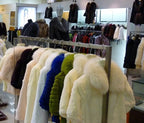 TONFUR Women's Real Rabbit Fur Coat Mandarin Collar Long Winter Jacket