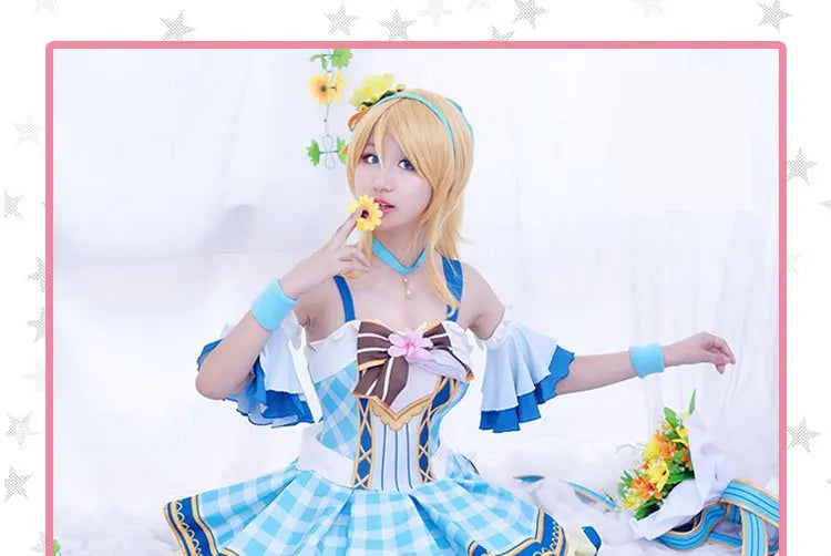 Lovelive Flower Bouquet Cosplay Nico Kotori Tojo Maki Eli Ayase Nozomi Hanayo Lolita Dress Love Live Uniform Cosplay Costume SS69