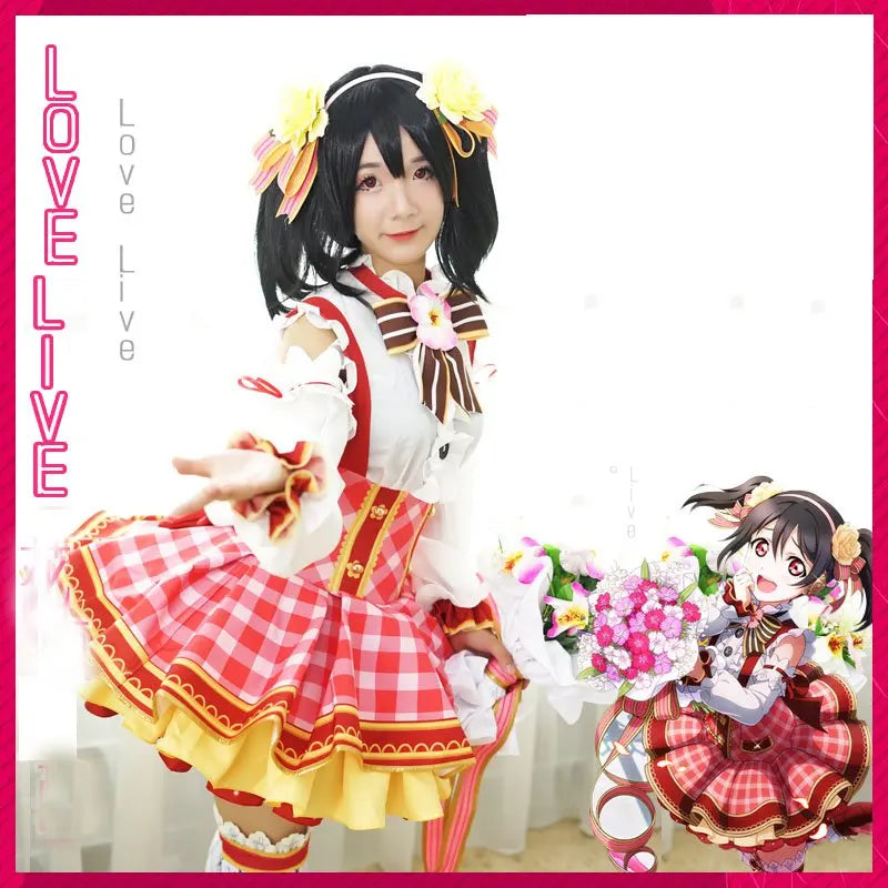 Lovelive Flower Bouquet Cosplay Nico Kotori Tojo Maki Eli Ayase Nozomi Hanayo Lolita Dress Love Live Uniform Cosplay Costume SS69