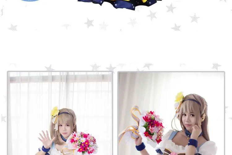 Lovelive Flower Bouquet Cosplay Nico Kotori Tojo Maki Eli Ayase Nozomi Hanayo Lolita Dress Love Live Uniform Cosplay Costume SS69