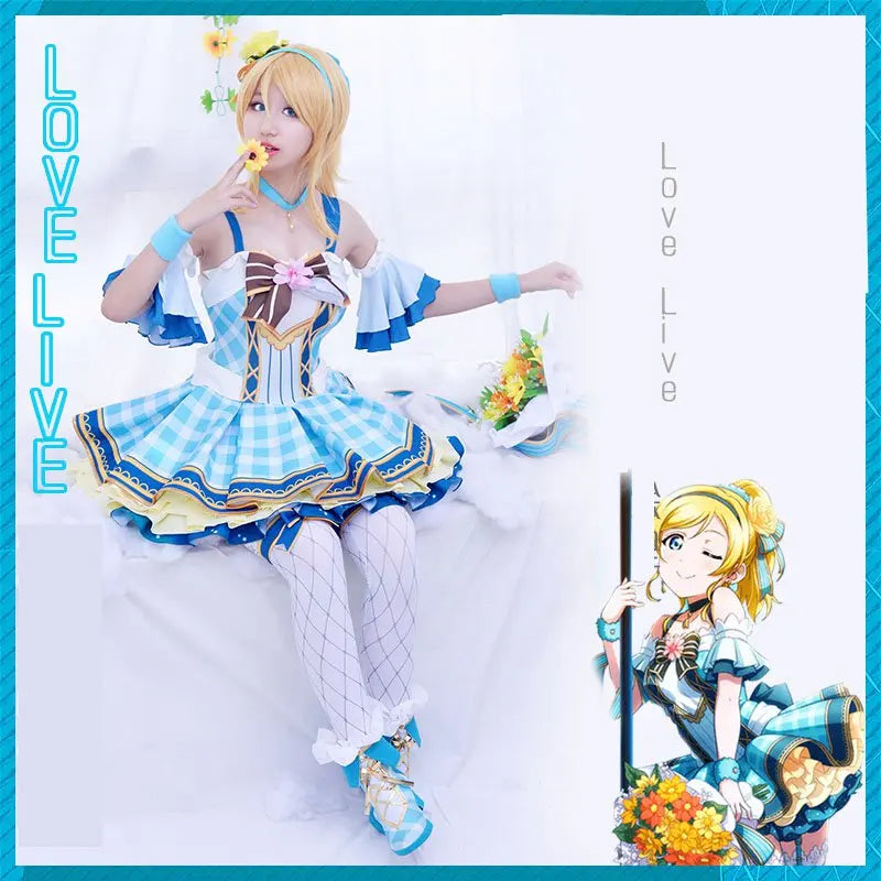 Lovelive Flower Bouquet Cosplay Nico Kotori Tojo Maki Eli Ayase Nozomi Hanayo Lolita Dress Love Live Uniform Cosplay Costume SS69