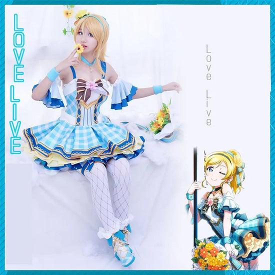 Lovelive Flower Bouquet Cosplay Nico Kotori Tojo Maki Eli Ayase Nozomi Hanayo Lolita Dress Love Live Uniform Cosplay Costume SS69