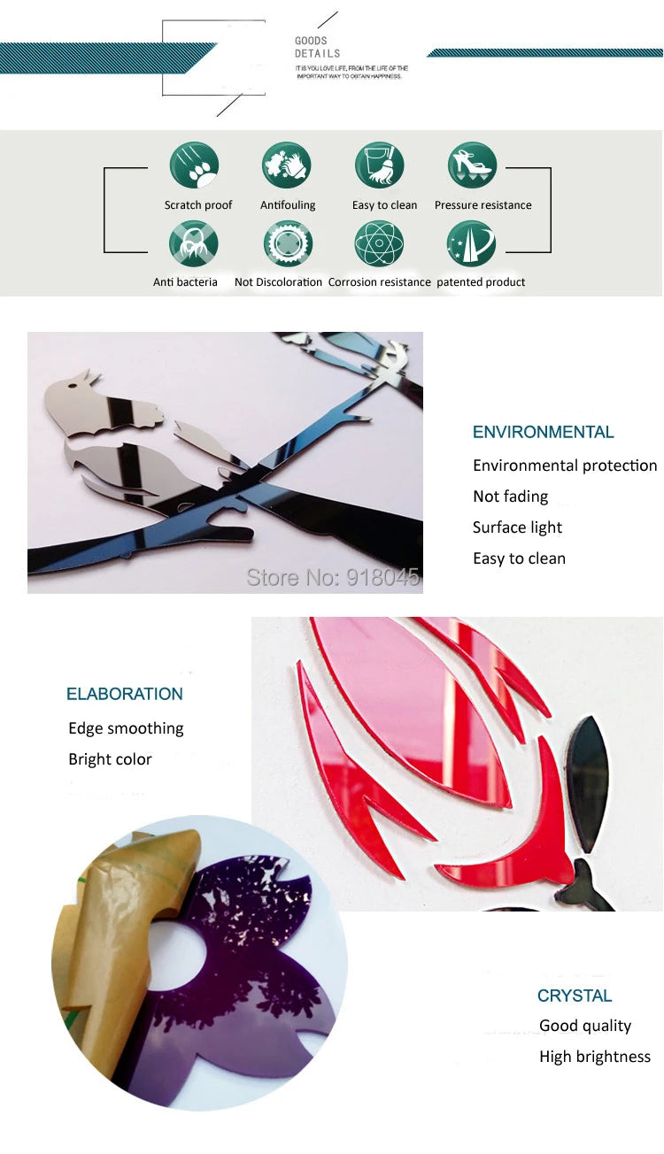 Kiss me Lips Acrylic Wall Stickers for Living Room, Bedroom, DIY Wall Stickers, Home Decor, Fashion Art, Ceramic Tile Stickers SS69