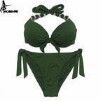 EONAR Women Bikini Offer Combined Size Swimsuit Push Up Bikini Sets Brazilian Bathing Suits Plus Size Swimwear Female XXL SS69