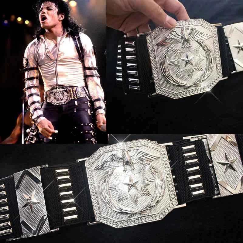 SS69 Stainless Steel Michael Jackson BAD Tour Metal Belt for Impersonators
